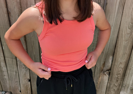 Reversible Ribbed Tank - Cherry Limeade