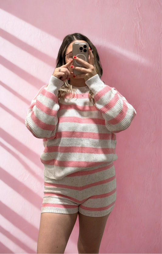 Blush Cabin Knit Set