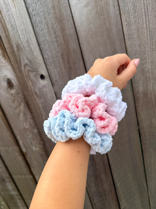Cotton Candy Scrunchies