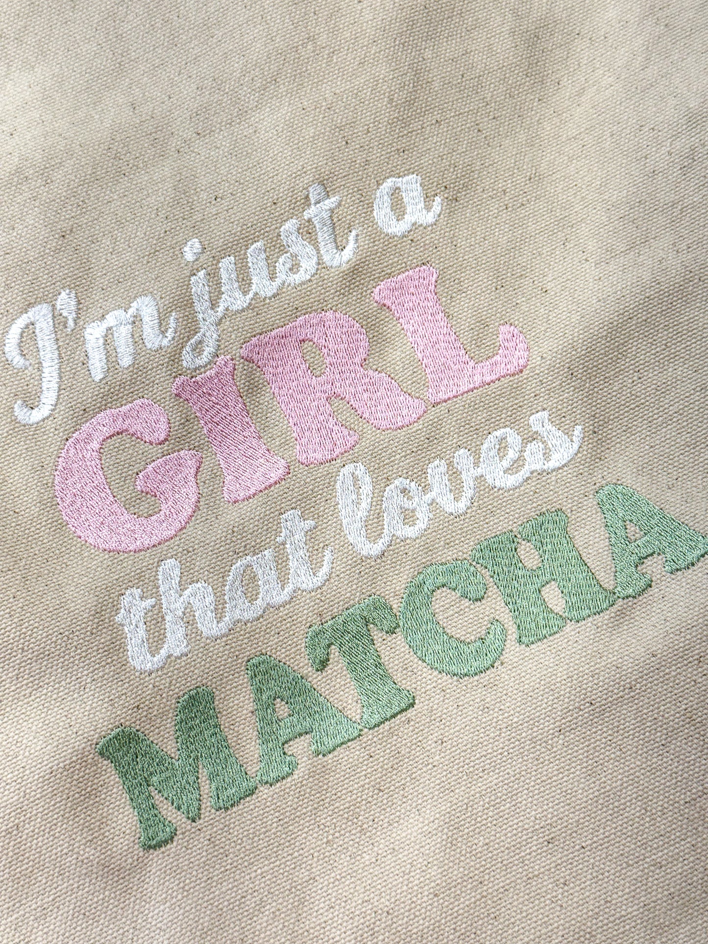 Girl Matcha Tote Bag