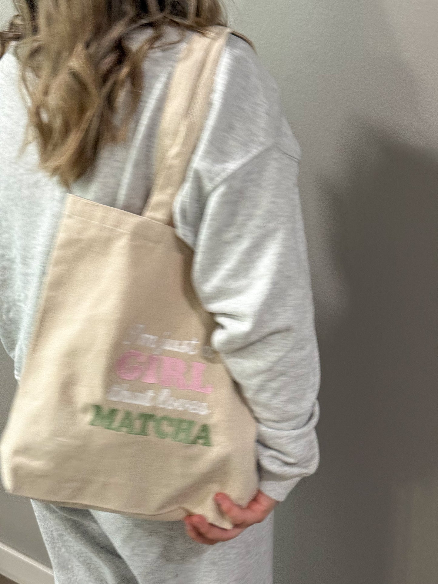 Girl Matcha Tote Bag