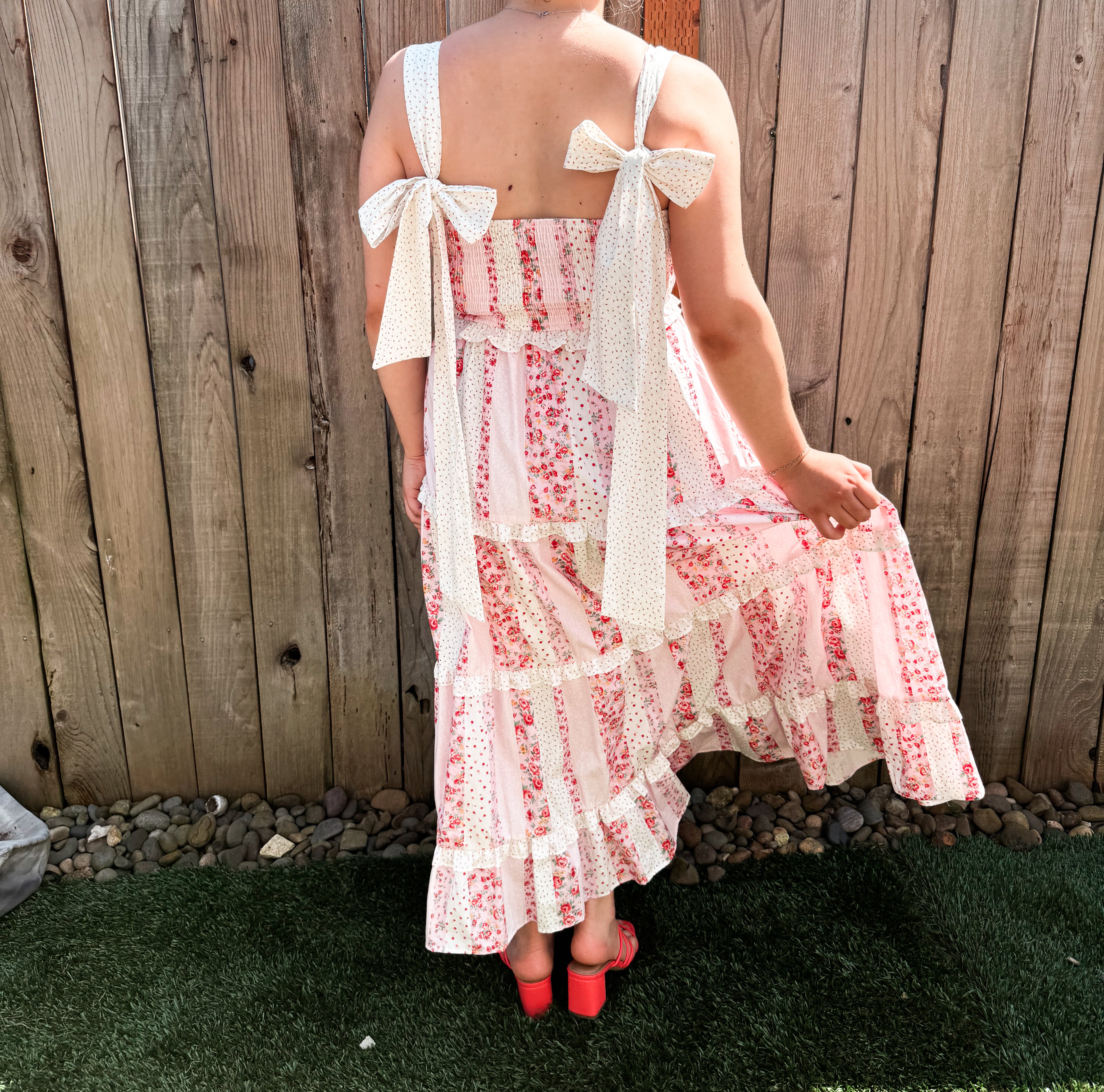 open lace back dress Tea Party Mesh Maxi Dress ‍ Mermaid Way Black / M