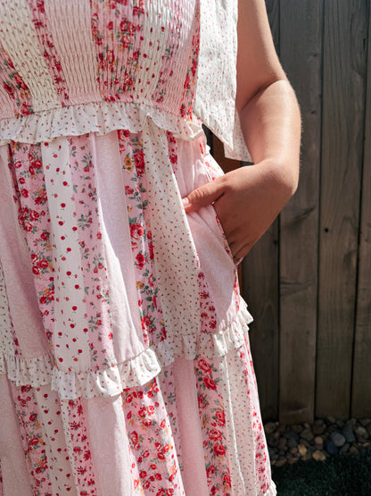 Tea Party Maxi Dress - Pink