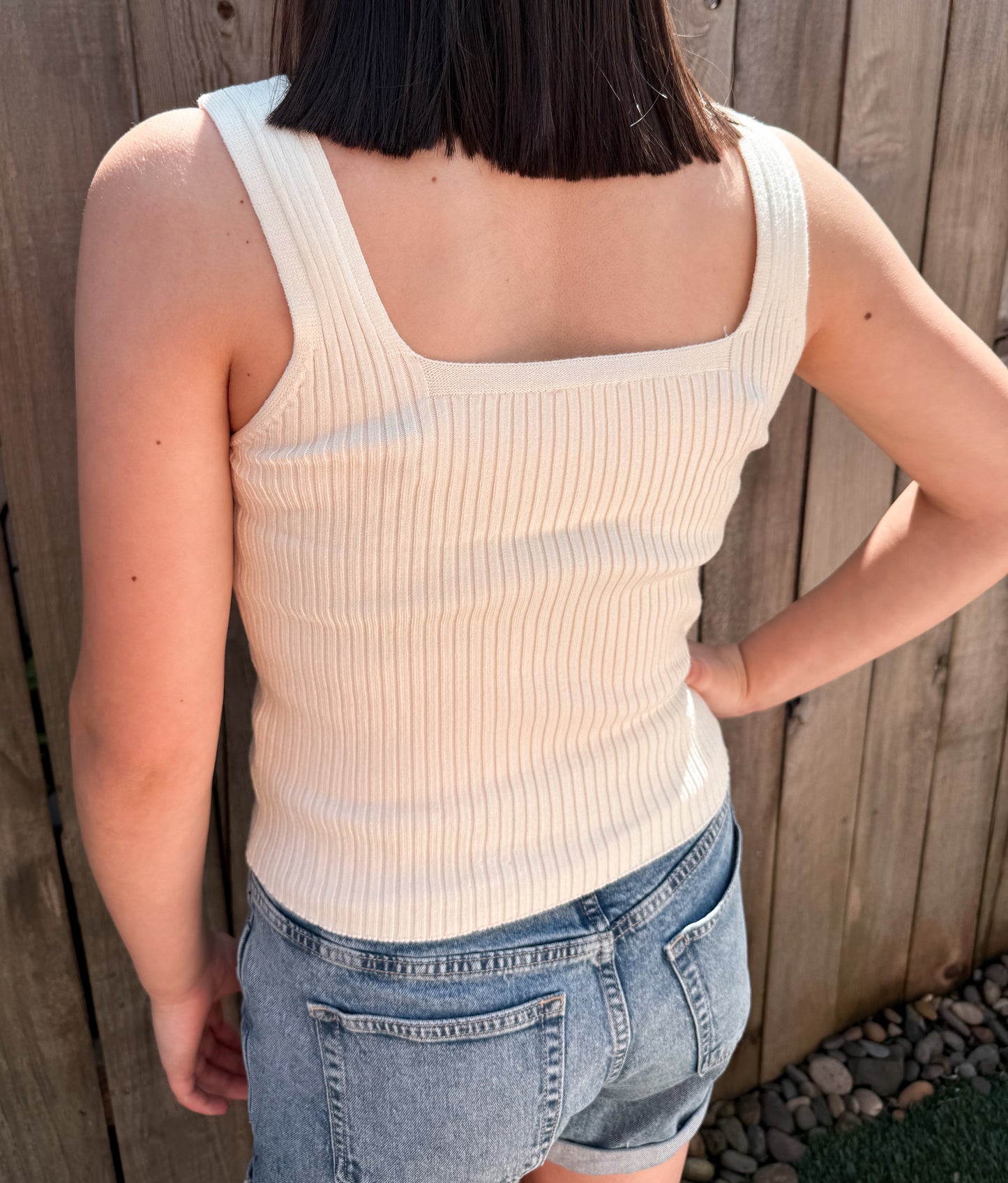 Blossom Tank - Cream