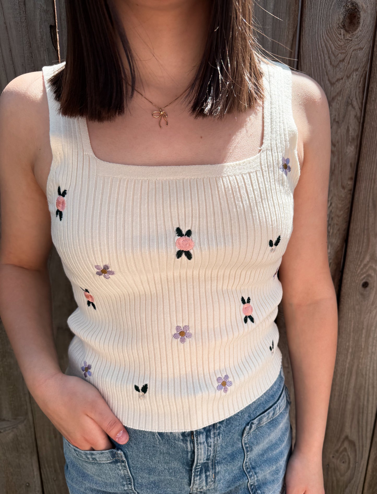 Blossom Tank - Cream