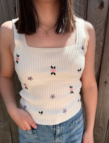 Blossom Tank - Cream