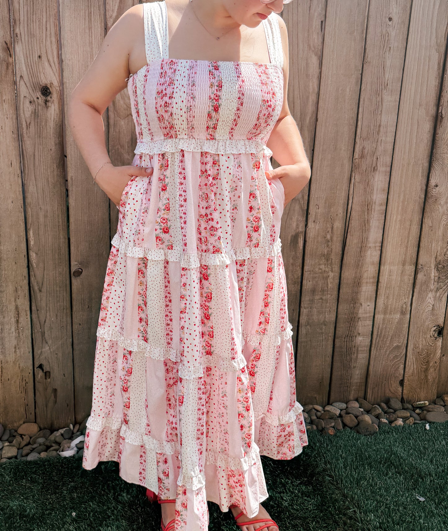 Tea Party Maxi Dress - Pink