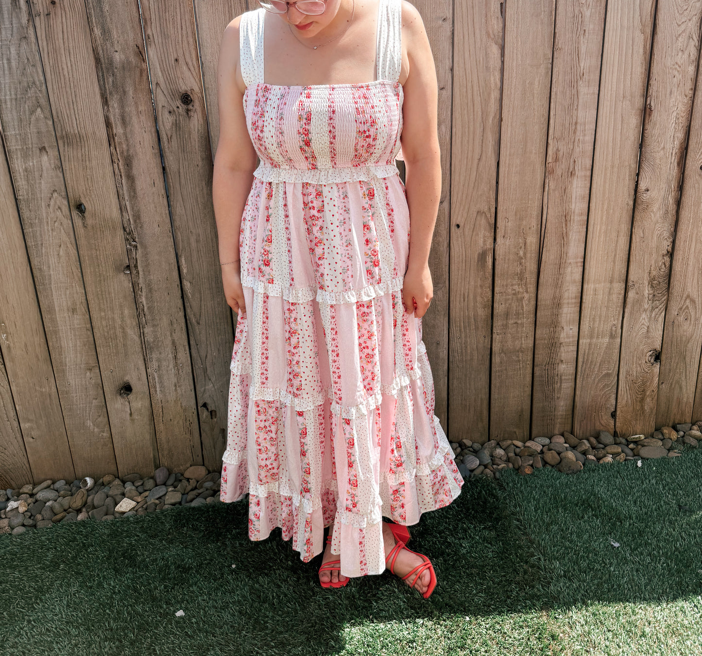 Tea Party Maxi Dress - Pink