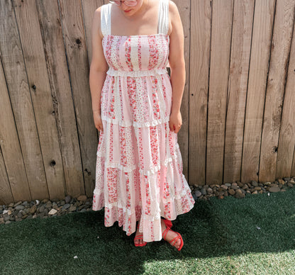 Tea Party Maxi Dress - Pink